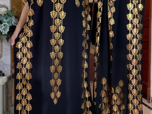 Dubai New Abaya For Women Summer Short Sleeve Cotton Dress Gold Stamping Loose Lady Maxi Islam African Dress With Big Scarf