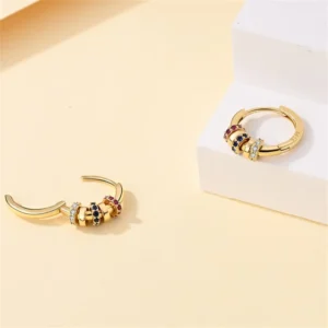 Classic Earrings 925 Silver Stars Moons Pearls Bees Golden Hoop Earrings For Women Engagement Birthday Proluxe Fine Jewelry Gift - Image 4
