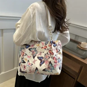 Hot Sale Of The Season New Korean Style Large Capacity Canvas Women's Shoulder Bag Casual Fashion Handbag Tote Bag Zipper Closur - Image 3