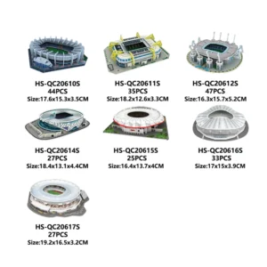Creative DIY 3D Paper Puzzle Football Field Stadium Assembled Model Educational Toys Jigsaw Puzzle For Kids Fans Gifts - Image 7