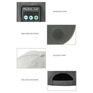 Wireless Smart Loudspeaker Cap Hat with Bluetooth Speaker Adjustable Speakers Hat For Outdoor Sport Baseball Cap With Mic - Image 7