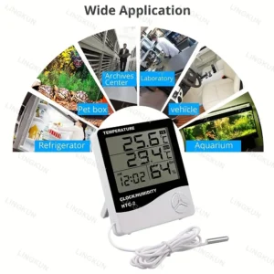LCD Digital Thermometer Hygrometer Indoor Room Electronic Temperature Humidity Meter Sensor Gauge Weather Station For Home - Image 7
