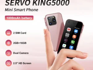 SERVO KING5000 Super Mini Smartphone 3G WCDMA Android System Play Store 2GB+16GB WiFi 2.5" Screen Tiny Smart Phone 2 SIM Standby