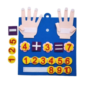 Toddler Montessori Toys Felt Finger Numbers Math Toy Children Counting Early Education Learning Game For Kids Intelligence - Image 3
