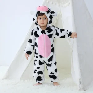 2024 Baby Kigurumi Stitch Dinosaur Cartoon Romper Infant Kids Animal Pajamas Jumpsuit Christmas Girls Boys Anime Cosplay Costume - Image 7