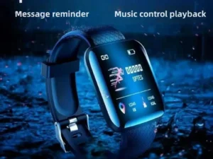Smart Watch Sport Fitness Bracelet Control Music Message Display Pedometer Bluetooth Connect Smartwatch 116 Alarm Clock Weather