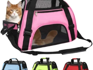 Cat Dog Carrier Soft-Sided Pet Travel Carrier Breathable Mesh Small Dog Cat Outdoor Tent Carrier Outgoing Pets Handbag