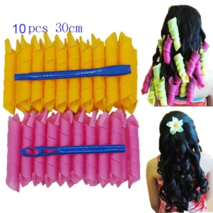 Heatless Hair Curlers12/10pcs No Heat Hair Curls Rollers Ribbon Sleeping Soft Headband Hair Curlers Modeler Hair Styling Tools - Image 7