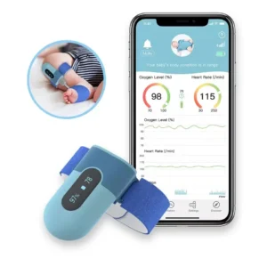Babyo2 S2 Rechargeable Bluetooth Smart Audio Reminder Wearable Baby Oximeter Spo2 Sleep Heart Rate Baby Blood Oxygen Monitor - Image 3