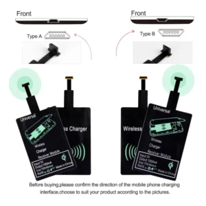 Universal Android Qi Wireless Charging Receiver Type C Wireless Charger Receiving Patch For Micro USB Smartphone For Iphone 6 7 - Image 5