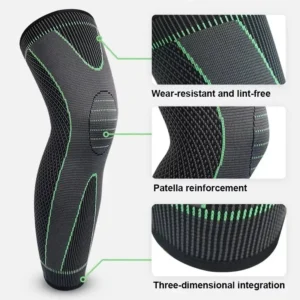 2 Pcs Compression Knee Pads Support Lengthen Stripe Sport Sleeve Arthritis Joint Pain Protector Elastic Kneepad Brace - Image 5