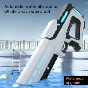 Automatic water absorbing electric water gun, outdoor beach swimming pool entertainment, adult and children's water gun - Image 6
