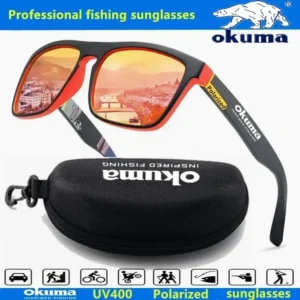 Okuma polarized sunglasses UV400 for men and women outdoor hunting, fishing, driving bicycles, sunglasses optional box - Image 4