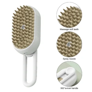 3 in 1 Pet Electric Steam Brush Cat and Dog Cleaning Spray Massage Grooming Comb Retractable Handle Pet Hair Removal BeautyBrush - Image 7