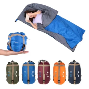 Outdoor Envelope Sleeping Bag Mini Ultralight Multifunction Travel Bag Hiking Camping Sleeping Bags Nylon 190 * 75cm lazy bag