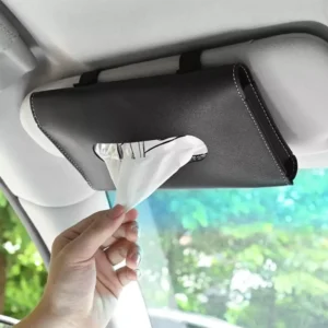 Pu Car Tissue Box Towel Sets Car Sun Visor Tissue Box Holder Auto Interior Storage Decoration For BMW Car Decor Accessories - Image 6