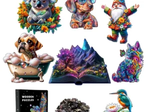3D Volcanic Eruption Wooden Puzzle Irregular shape animal puzzle gift Family interactive adult stress relief delicate gratitude