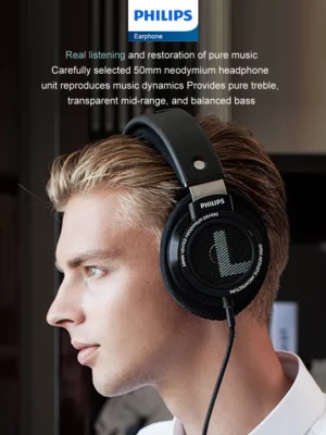 Philips SHP9500 Headphone HiFi Stereo Wired Earphone Computer Online Learning Earbuds Esports Game 3.5mm 6.3mm Universal Headset - Image 4