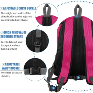 Dog Transport Backpack Dog Carrier Bag Pet For Small Dogs Travel Breathable Dog Carrier Puppy Carrier Pets Carrying Supplies - Image 6
