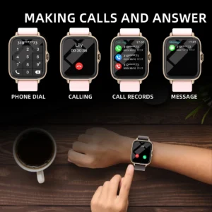 1.83'' Waterproof Smart Watch with Message Answer Call Sleep Monitoring Sports Pedometer Information Alerts For iPhone Android - Image 5