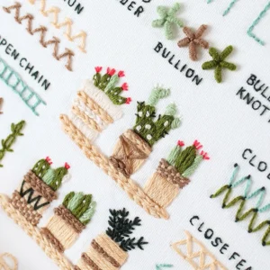 3 Sets Embroidery Kit for Beginners, Embroidery Starter Kit Stitches Practice Kit Stamped Cross Stitch Sets with Tools - Image 5