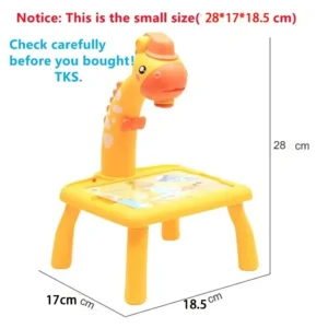 Children led projector drawing table toy painting set table educational board learning tools painting toys for children - Image 3