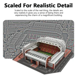Creative DIY 3D Paper Puzzle Football Field Stadium Assembled Model Educational Toys Jigsaw Puzzle For Kids Fans Gifts - Image 3