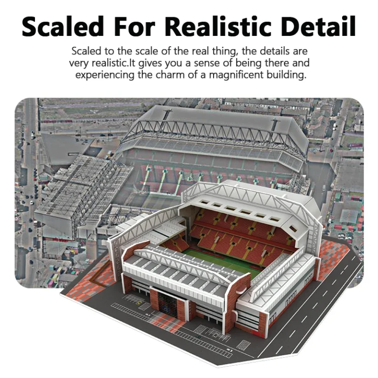 Creative DIY 3D Paper Puzzle Football Field Stadium Assembled Model Educational Toys Jigsaw Puzzle For Kids Fans Gifts - Image 3