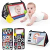 Baby Cloth Book with Distorting Mirror Soft Cartoon Parent-child Interactive Early Educational Montessori Toy for Children