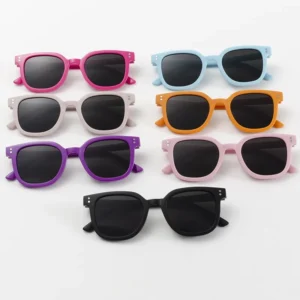 New Children Sunglasses Fashion Colorful Kid Sun Glasses Boy Girl Unisex Vintage square Goggle UV400 - Image 3