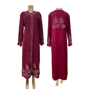 Muslim Woman Abaya Ramadan Dubai Diamonds Long Sleeve Africa Turkey Eid Long Dress Islam Prayer Clothes Abayas Kaftan Kebaya - Image 4