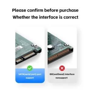 2.5" External Hard Drive Enclosure USB 3.0 Hard Disk Case 6TB Supports 7mm 9.5mm SATA SSD HDD For Laptop PC - Image 7