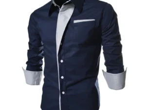 Mens Striped Shirts Business Slim Fit Male Shirt Black White 2025 Long Sleeved Social Clothes Camisa Masculina Vetement Homme