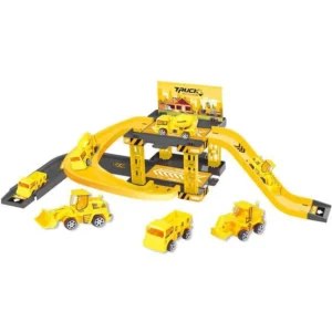 Kid Rail Parking Lot Toys Dinosaur Car Parking Building Model Simulation Fire Police Engineering Vehicle Toy Boys Birthday Gifts - Image 7