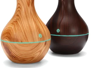 USB Electric Air Humidifier 130ML Mini Wood Grain Aroma Diffuser Essential Oil Aromatherapy Cool Mist Maker With LED For Home