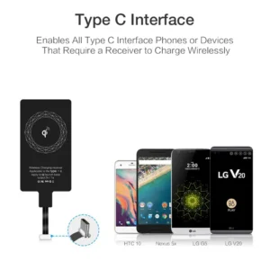 Wireless Charging Receiver For iPhone 5 6 7 Micro USB Type C Universal Fast Wireless Charger For Samsung Huawei Xiaomi Redmi 9 - Image 3