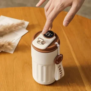 Stainless Steel Insulated Cup with Temperature Display Coffee Cup Intelligent Car Mounted Heat preservation mug Gift Thermal mug