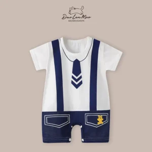 Baby Boys Summer Cartoon Dinosaur Rompers Cotton Thin Short Sleeve Little Boy Bodysuit Newborn Infants Jumpsuit New Costume - Image 5
