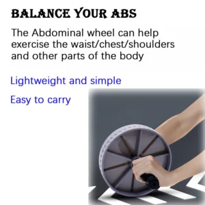 Abdominal Wheel Strong Load Bearing Non-slip Roller Strengthen Muscle Exercise Equipment Fitness Training Home Use Silent - Image 3
