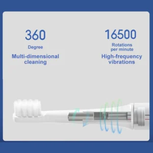XIAOMI Mijia T100 Sonic Electric Toothbrush Mi Smart Waterproof Tooth Head Brush IPX7 Rechargeable USB for Teeth Brush Whitening - Image 5