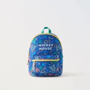 Disney New Mickey Cartoon Fashion Backpack Women's Minnie Canvas School Bag Boys and Girls Fashion Large Capacity Backpack - Image 3