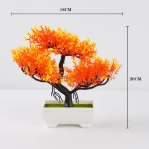 Artificial Plants Bonsai Small Tree Simulation Pot Plants Fake Flowers Table Potted Ornaments for Hotel Garden Home Decor planta - Image 4