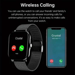 2024 Smart Watch Android Phone 1.44'' Inch Color Screen Bluetooth Call Blood Oxygen/Pressure Monitoring Smart Watch Women Men - Image 3