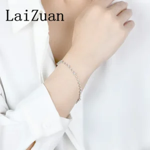 LaiZuan Real 18K AU750 Yellow Gold H/SI 1CT Natural Diamonds Bracelet Women Luxury Trendy Jewelry Wedding Bride Anniversary Gift - Image 7
