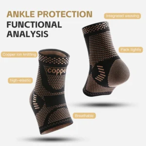 1 PC Men's Women's Outdoor Sports Knitting Elastic Copper Ankle Protection, Ankle Sprain Protection, Ankle Wrist Daily Exercise - Image 5