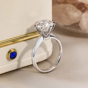 Messi Jewelry With IGI Certificate Lab Grown Diamonds Wedding Ring18K PT950 Engagement Rings For Girls women - Image 3