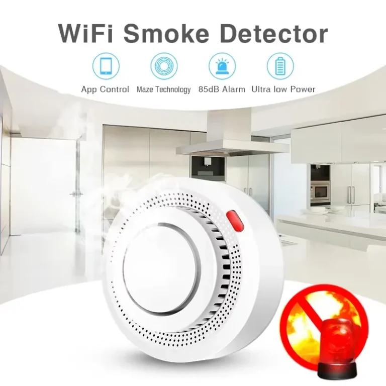 Tuya Smart WiFi Smoke Sensor Fire Protection Smoke Detector 85dB Sound Security System Firefighters Smartlife APP Control - Image 4