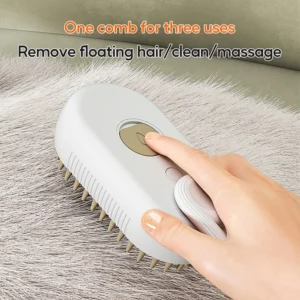 3 in 1 Pet Electric Steam Brush Cat and Dog Cleaning Spray Massage Grooming Comb Retractable Handle Pet Hair Removal BeautyBrush - Image 5