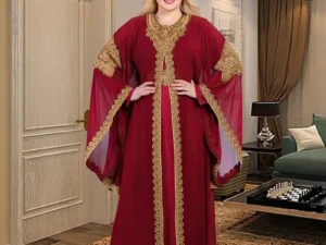 Kaftan Dubai Abaya Turkey Muslim Chiffon Maxi Dress Islam Clothing Elegant African Dresses for Women Boubou Robe Djellaba Femme