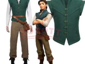 Anime Flynn Rider Tangled Rapunzel Cosplay Costume Adult Carnival Uniform Halloween Anime Halloween Prince Costumes Accessories